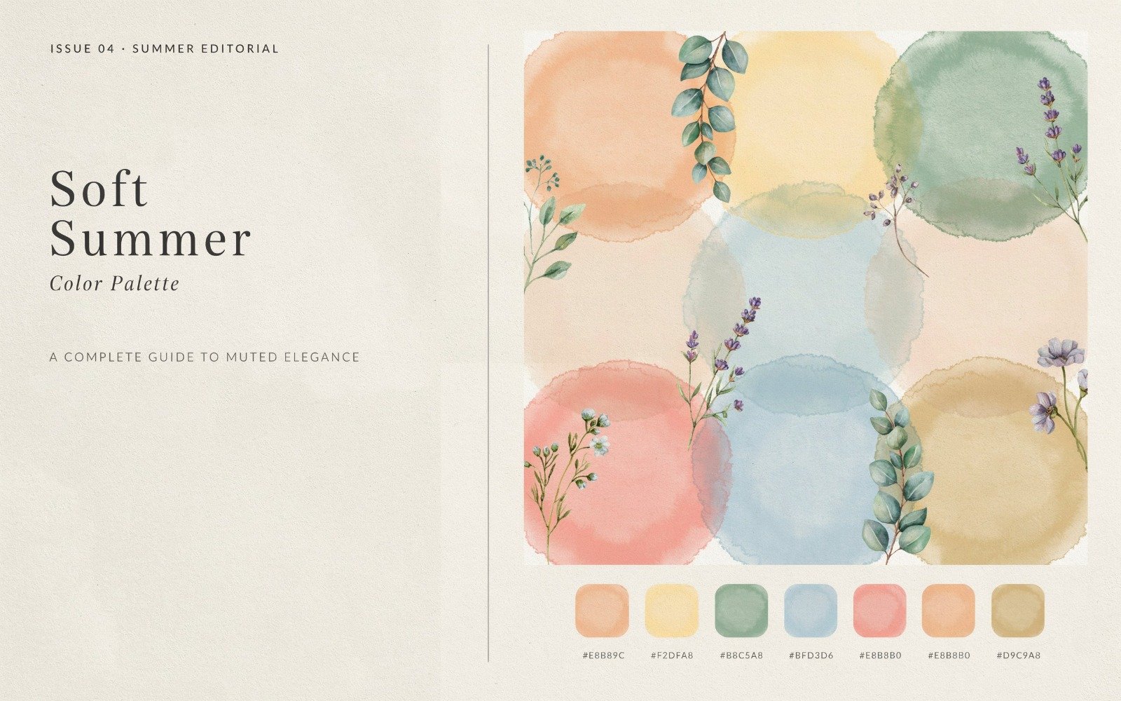 soft summer color palette